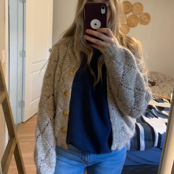 Vintage hand knit cardigan - Picture 3 of 3